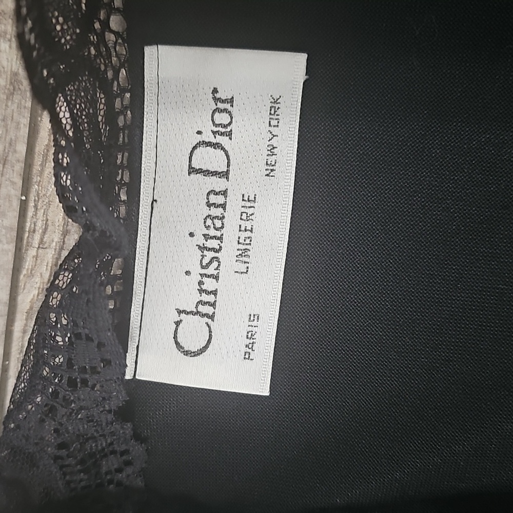 Christian Dior Vintage 80s 90s Lace Trim Robe - Picture 5 of 13